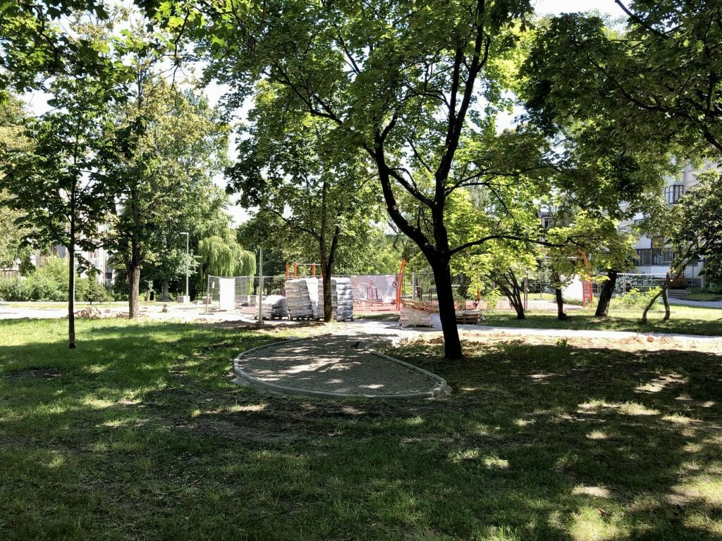 Žirmūnų trikampio modernizavimas (Tuskulėnų g.) - Bike path, Pedestrian path - construction photos