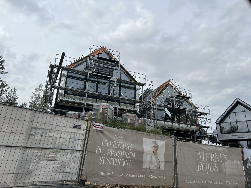 Aternus rojus (Rojaus g. 2A, 2B, 4, 4A, 4C) - Row housing - construction photos
