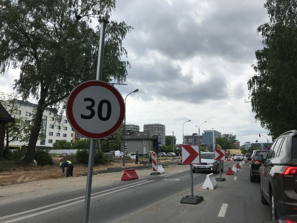 Žalgirio g. dviračių takas (Žalgirio g.) - Bike path - construction photos