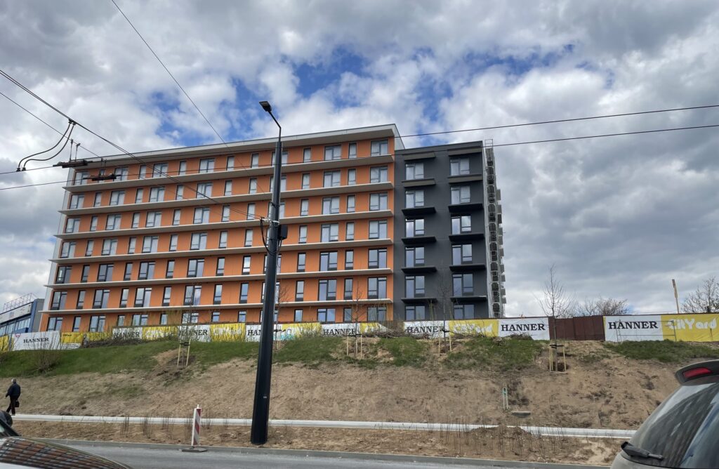 City Yard (Kareivių g. 2D) - Multi apartment - construction photos