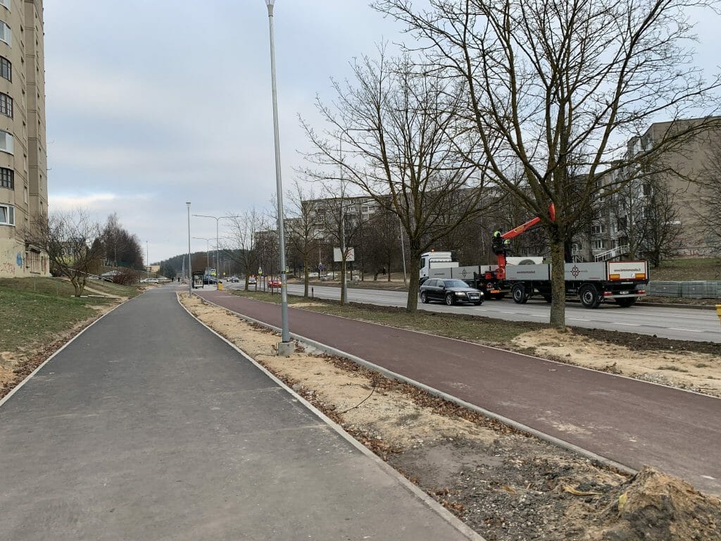S. Stanevičiaus g. dviračių takas (S. Stanevičiaus g.) - Bike path - construction photos