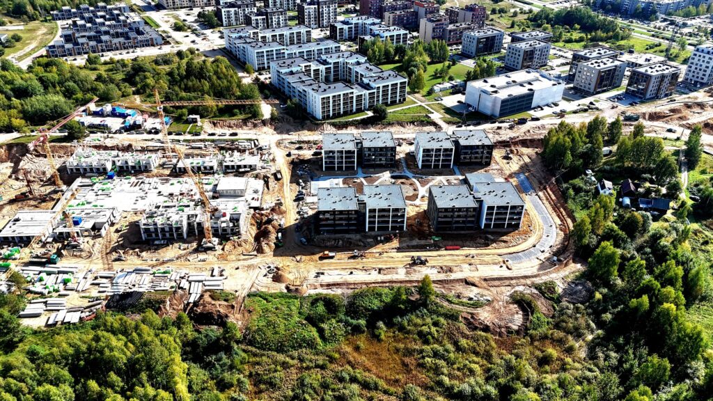 Vyšnios 1 etapas (Karaliaučiaus g. 25, 27) - Multi apartment - construction photos