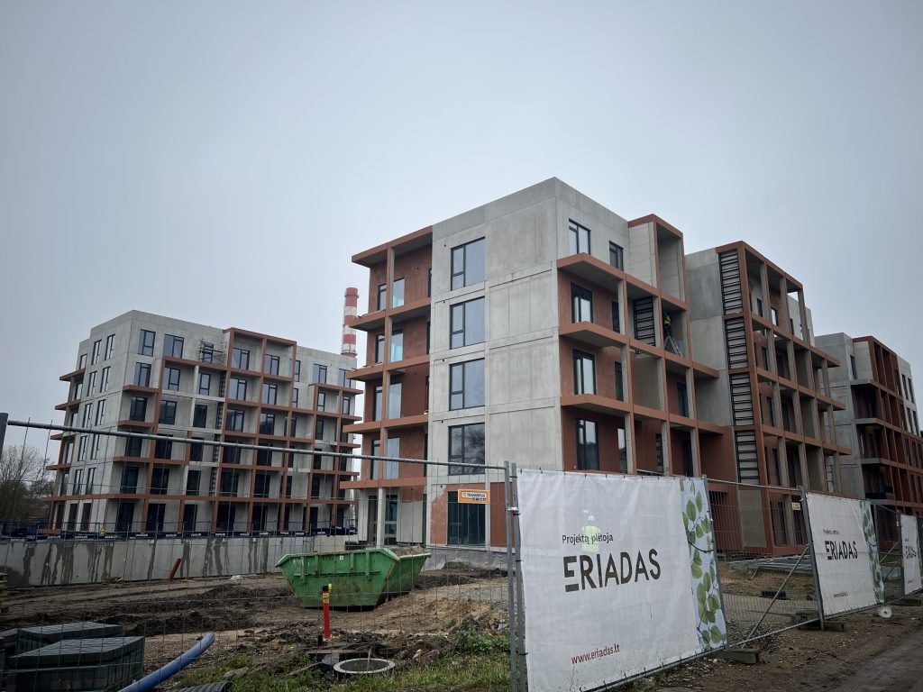 Bastionų namai | 2 etapas (Gluosnių g. 11, 13, 15, 17) - Multi apartment - construction photos