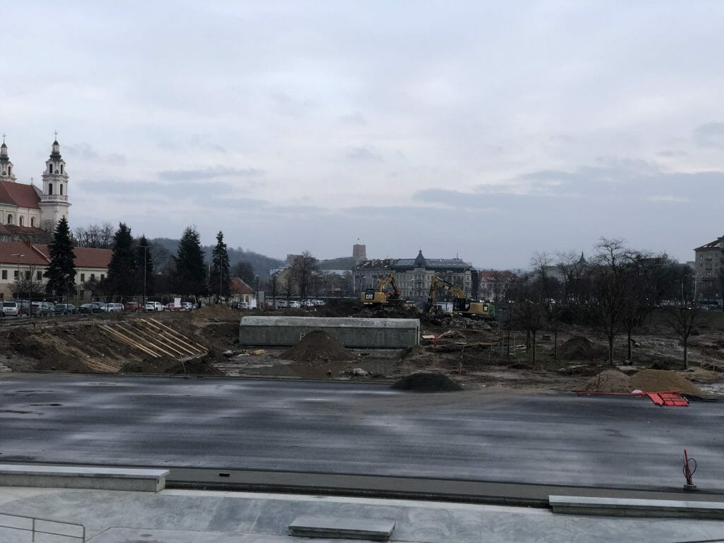 Neries dešiniosios krantinės (Upės g.) - Bike path, Sports field or court, Waterside - construction photos