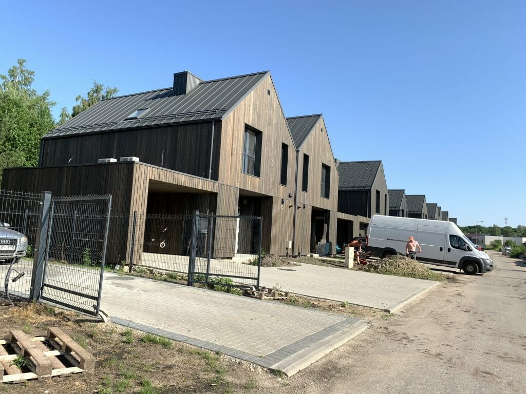 Sostinės parko namai (Šumsko g. 27) - Row housing - construction photos