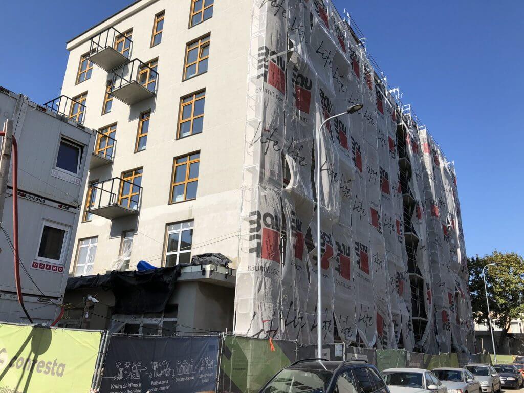 Miesto ritmu (Žalgirio g. 106A) - Multi apartment - construction photos