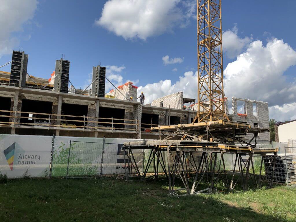 Aitvarų namai 2 etapas (Lazdynėlių g. 16A, 16B, 16C) - Multi apartment - construction photos