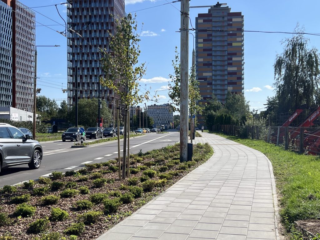 Viršilų g. nuo V. Lingio g. iki Justiniškių g. (Viršilų g.) - Bike path, Street - construction photos