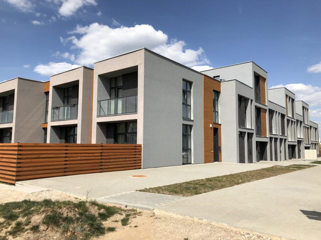 Šiaurės pašvaistė (Danės/Įsrūties g.) - Row housing - construction photos