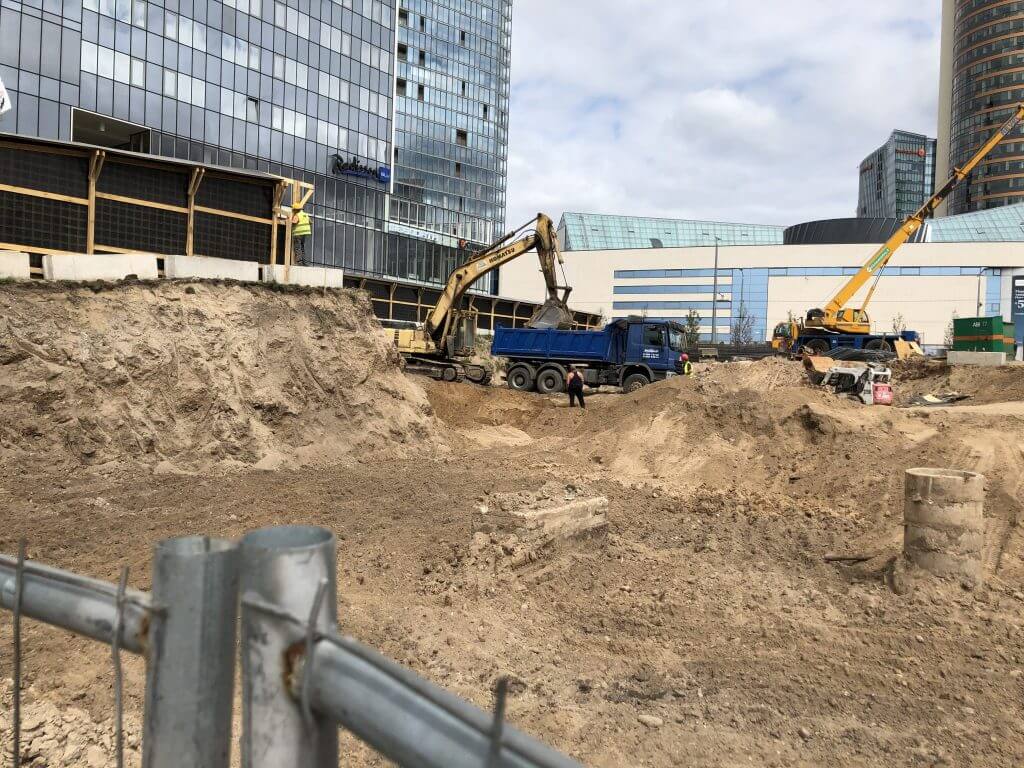 Artery (Konstitucijos pr. 18B) - Biroju centrs - būvdarbu attēli