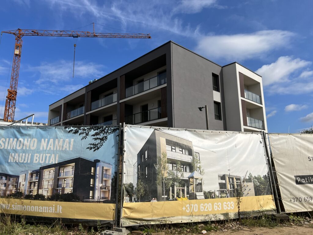 Simono namai (Simono Grunau g. 111) - Multi apartment - construction photos