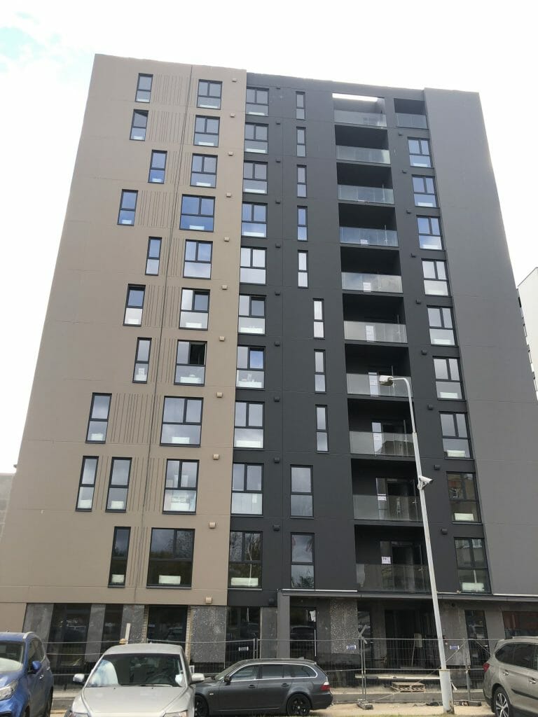 Viršuliškių stogai (Viršuliškių g. 38) - Multi apartment - construction photos