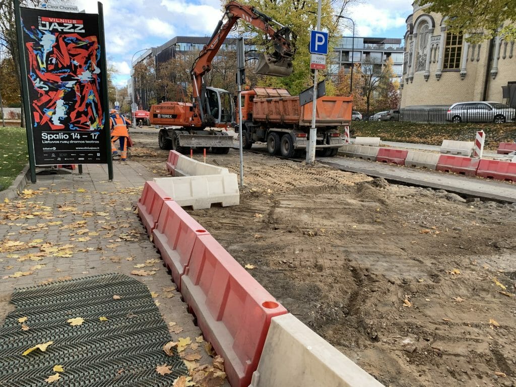 Algirdo g. dviračių takas (Algirdo g.) - Jalgrattatee, Tänav - ehituse fotod