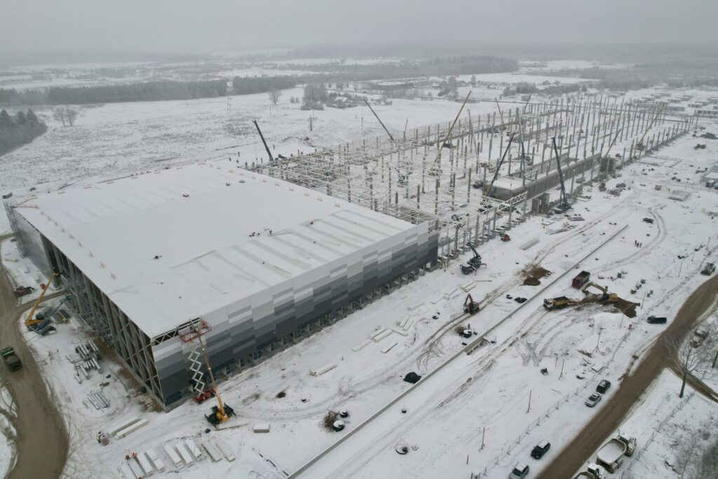 LIDL logistikos centras Jogėliškių g. 1 (Jogėliškių g. 1) - Warehouse / Distribution center - construction photos