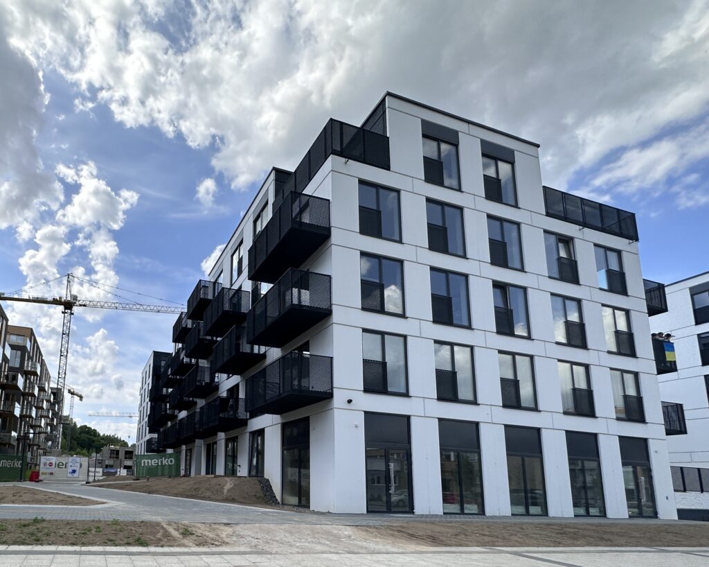 Vilnelės skverai 3 etapas (Manufaktūrų g. 7) - Korterelamu - ehituse fotod