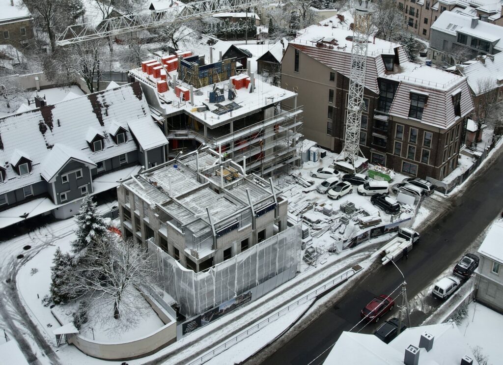 Trys karaliai (Polocko g. 25, 31) - Multi apartment - construction photos