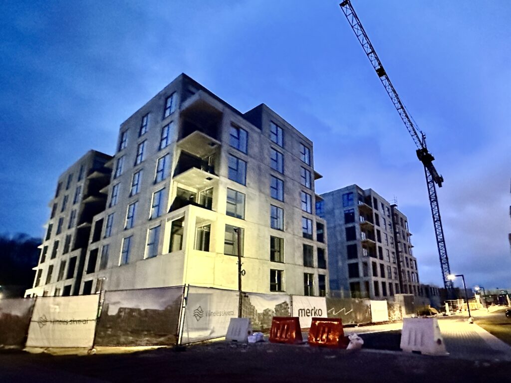 Vilnelės skverai 2 etapas (Manufaktūrų g. 7) - Multi apartment - construction photos