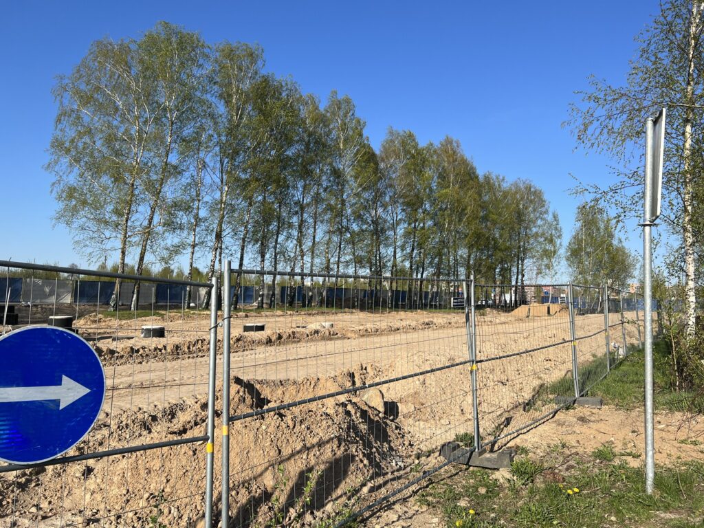 Pilaitės pr. ir Elbingo g. sankryža (Pilaitės pr.) - Jalgrattatee, Tänav - ehituse fotod