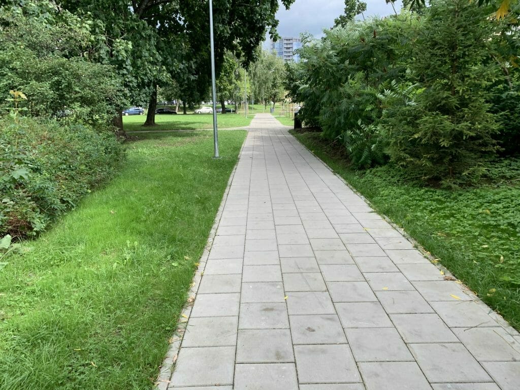 Žirmūnų trikampio modernizavimas (Tuskulėnų g.) - Bike path, Pedestrian path - construction photos