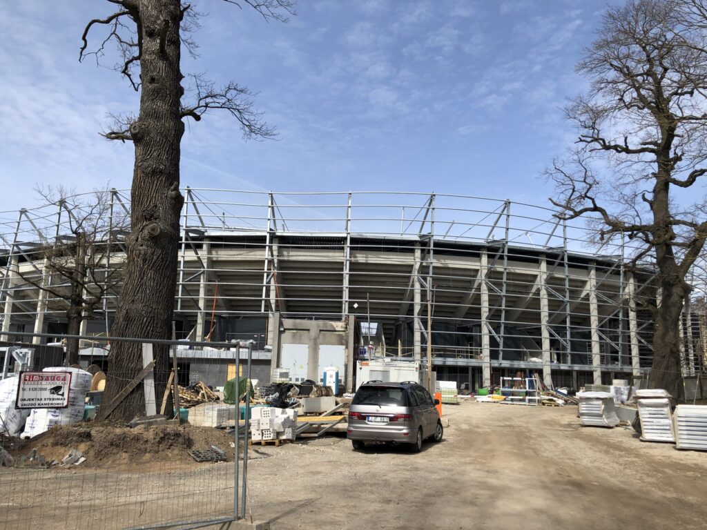 Dariaus ir Girėno stadionas (Perkūno al. 5) - Sports arena - construction photos