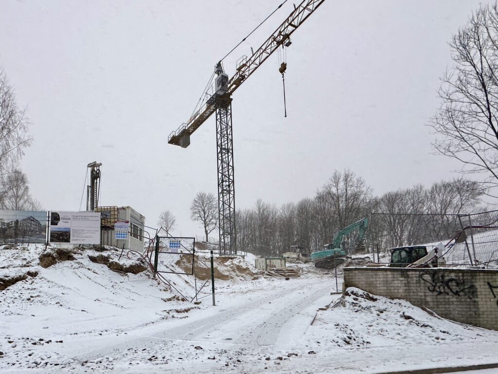 Užupio personos (Filaretų g. 25) - Multi apartment - construction photos