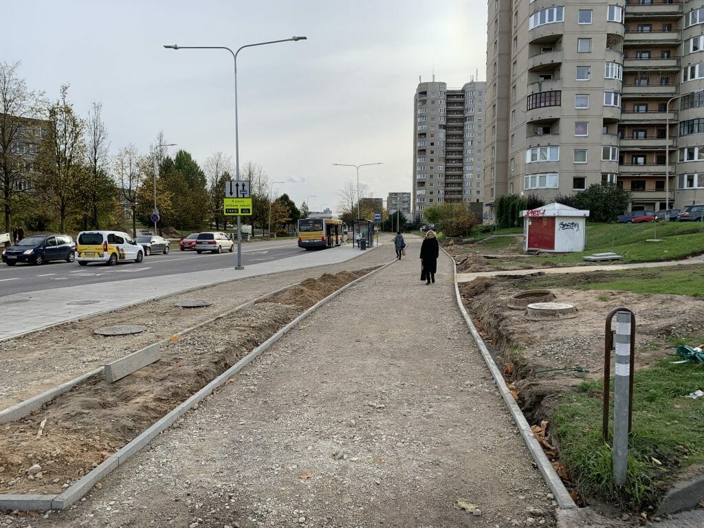 S. Stanevičiaus g. dviračių takas (S. Stanevičiaus g.) - Bike path - construction photos