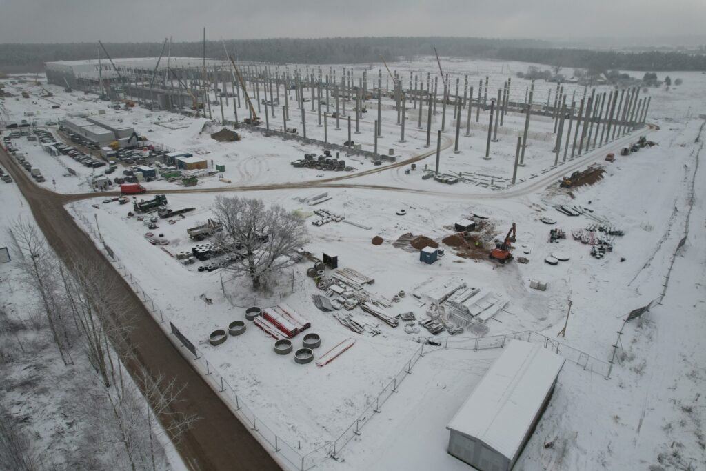 LIDL logistikos centras Jogėliškių g. 1 (Jogėliškių g. 1) - Warehouse / Distribution center - construction photos
