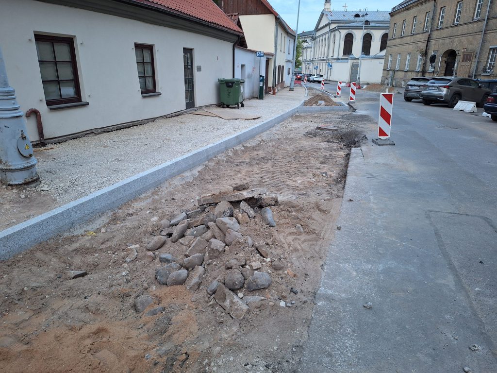 Tilto g., Ž. Liauksmino g. remontas 2 etapas (Tilto g., Ž. Liauksmino g.) - Street - construction photos