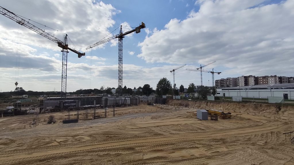 Green Wave 1 etapas (Jazmino, Melisos) (Pumpėnų g. 2) - Multi apartment - construction photos