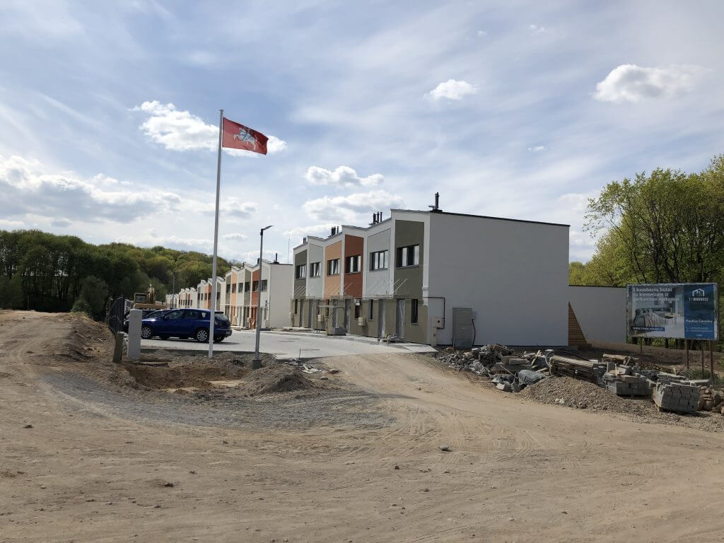 Town House (Helsinkio g. 22) - Row housing - construction photos