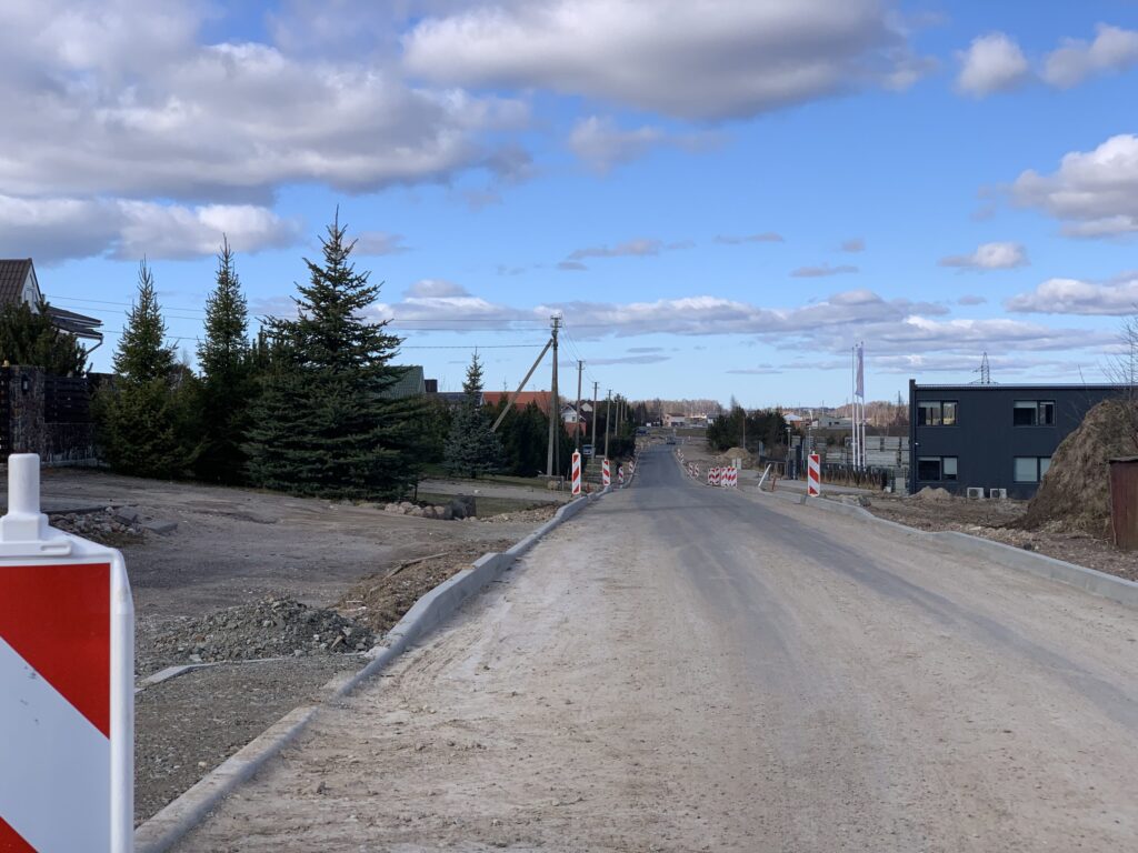 Tauralaukio gyvenvietės gatvės (Vėjo g., Virkučių g., Uosių g., Žvaigždžių g., Vaivorykštės g., Griaustinio g., Lietaus g., Slengių g., Arimų g., Akmenų g., Debesų g., Smėlio g.) - Street - construction photos