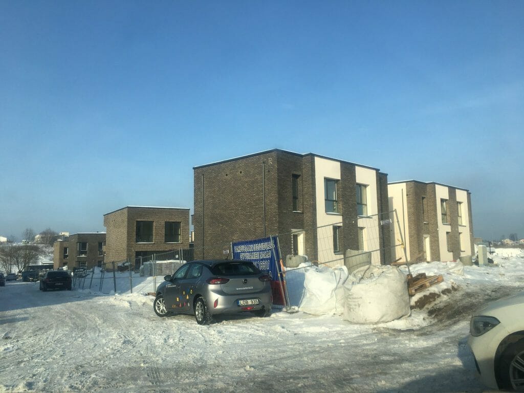 Kalnėnų oazė (Lyvių g. 14) - Row housing - construction photos