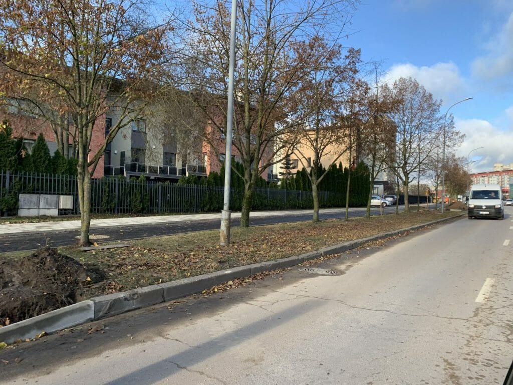 Fabijoniškių g. dviračių takas nuo Ateities g. iki Ukmergės g. (Fabijoniškių g.) - Bike path - construction photos