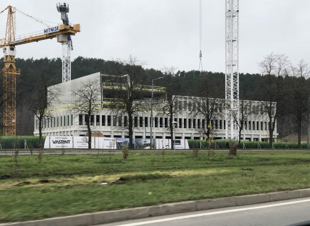 Business Garden Vilnius 1 etapas (Laisvės pr. 10) - Office center - construction photos