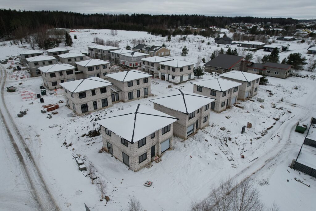 Riešės šilas (Verbų g. 35A, 35B, 35C, 35D, 35E, 35F, 35G, 35H, 35I, Didžiosios Riešės k.) - Private house community - construction photos