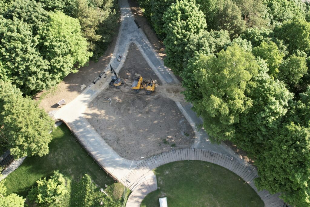 Kalnų parkas (Arsenalo g. 5) - Park - construction photos