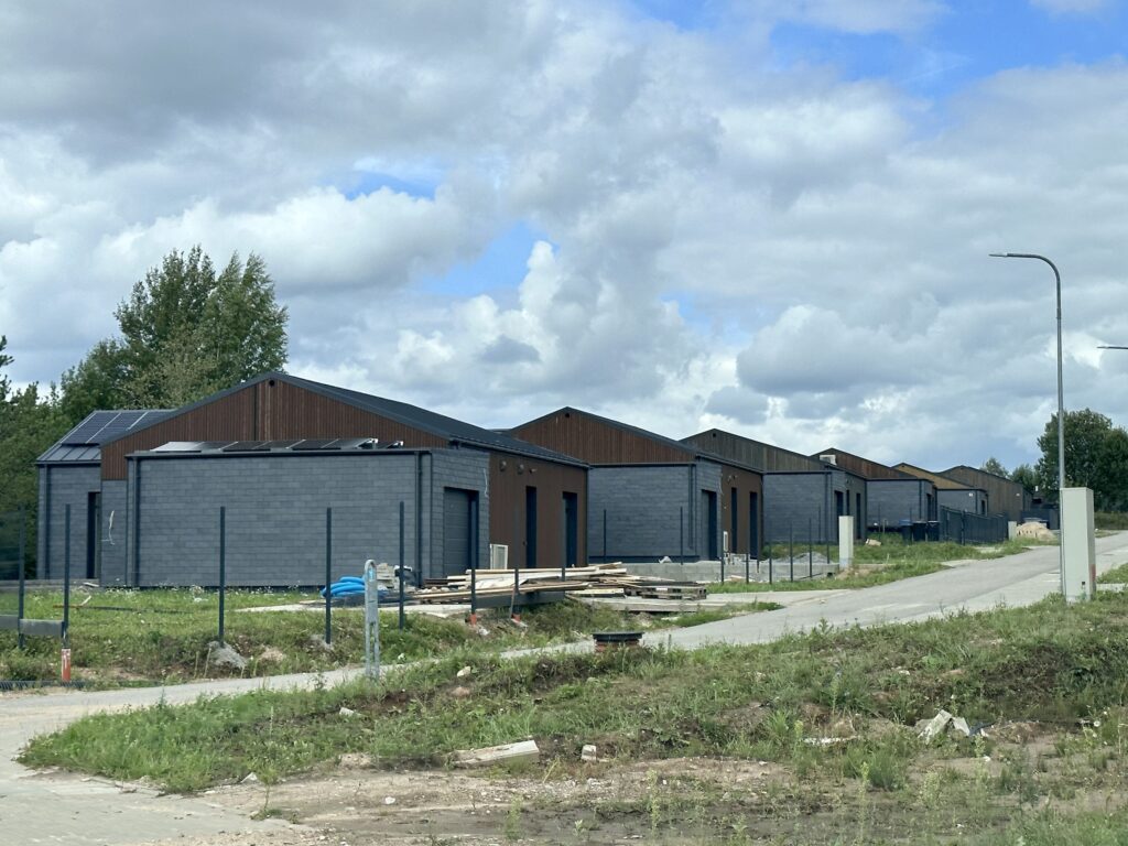 Lapino namai (Dusmenų g. 69) - Land plots - construction photos