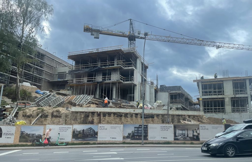 Užupio personos (Filaretų g. 25) - Multi apartment - construction photos