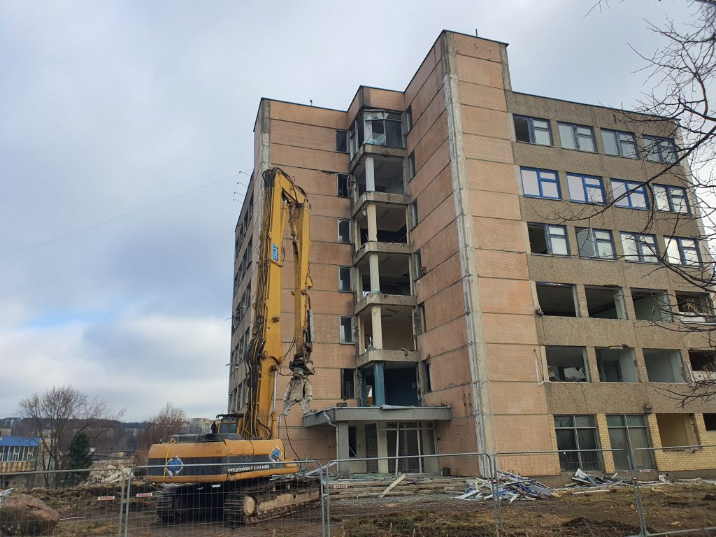 Remarco 1 etapas (Drujos g. 2) - Food store, Office center - construction photos