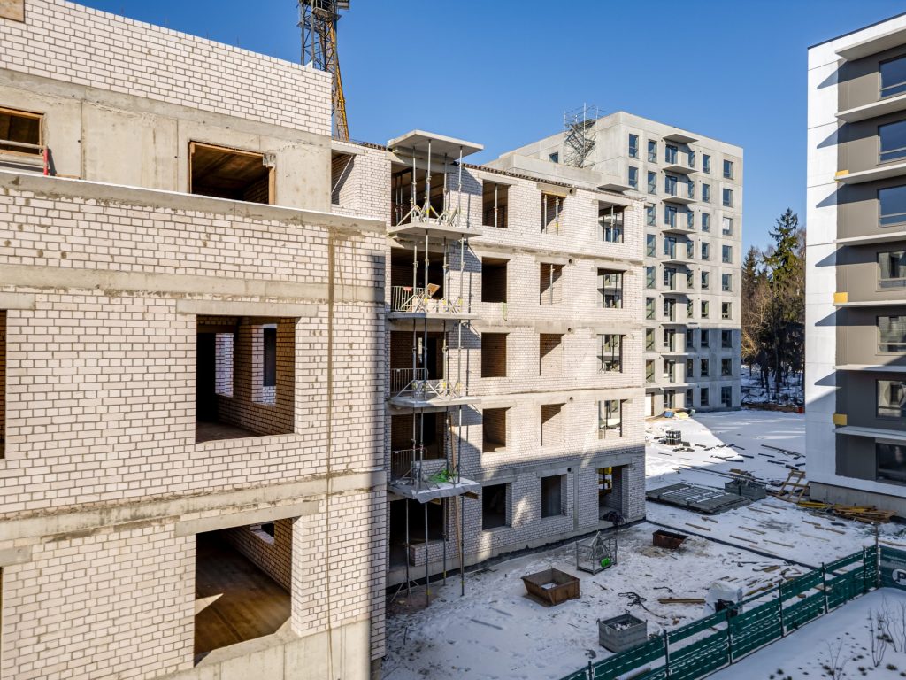 Metų laikai 2 etapas (Visorių g. 27) - Multi apartment - construction photos