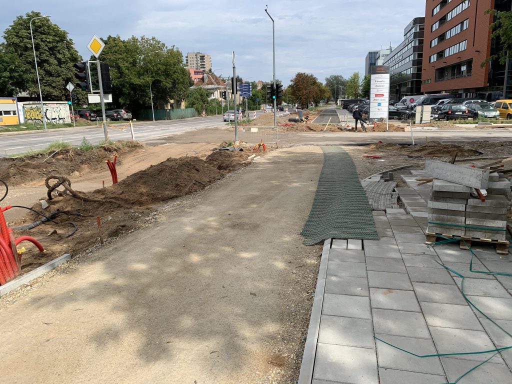 Žalgirio g. dviračių takas (Žalgirio g.) - Bike path - construction photos