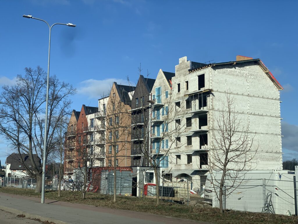 Klaipėdos Holivudas 1 etapas (M, L, K namai) (Kretingos g. 100) - Multi apartment - construction photos