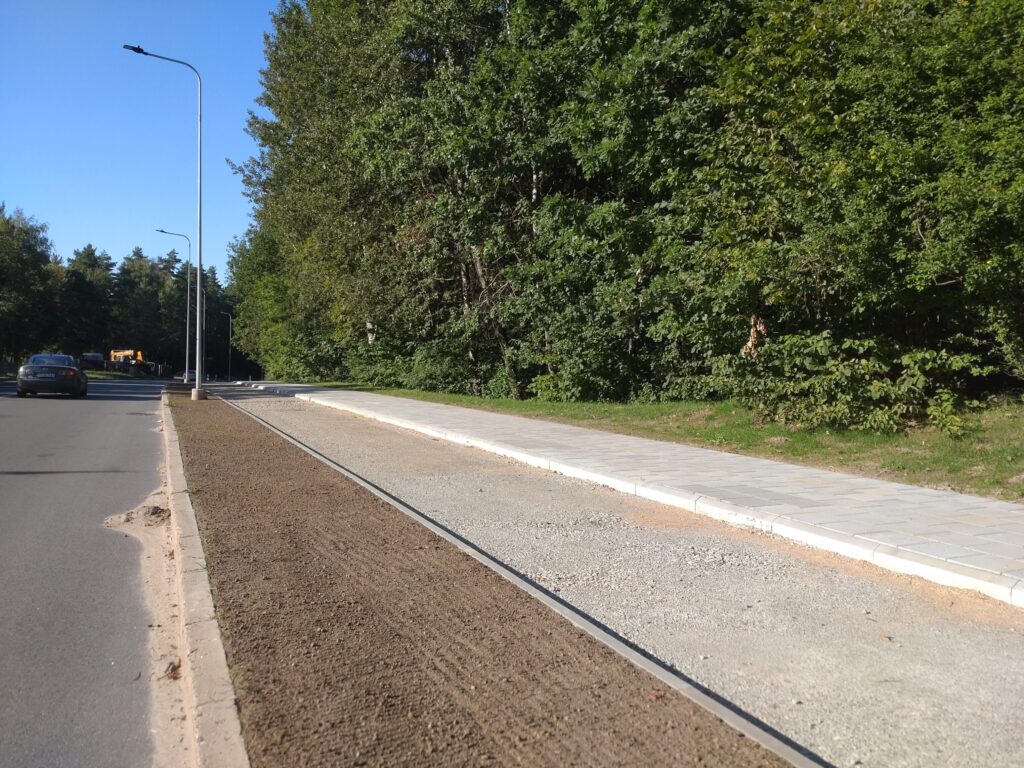 Baltupio g. dviračių takas iki Didlaukio g. (Baltupio g.) - Bike path - construction photos