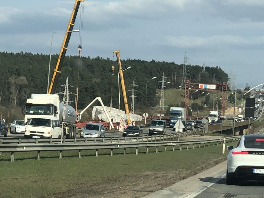 Islandijos pl. Kleboniškio tiltas 1 etapas (Islandijos pl.) - Bridge - construction photos
