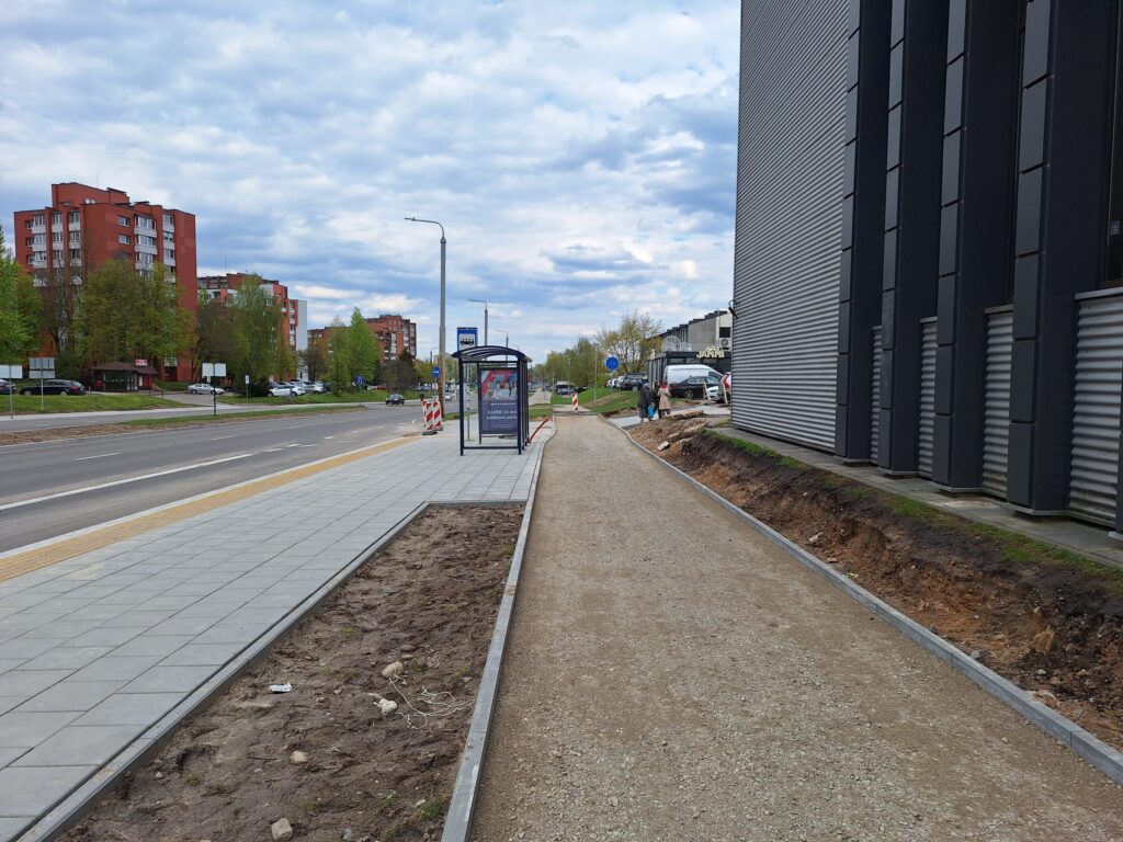 Baltupio g. dviračių takas iki Didlaukio g. (Baltupio g.) - Bike path - construction photos