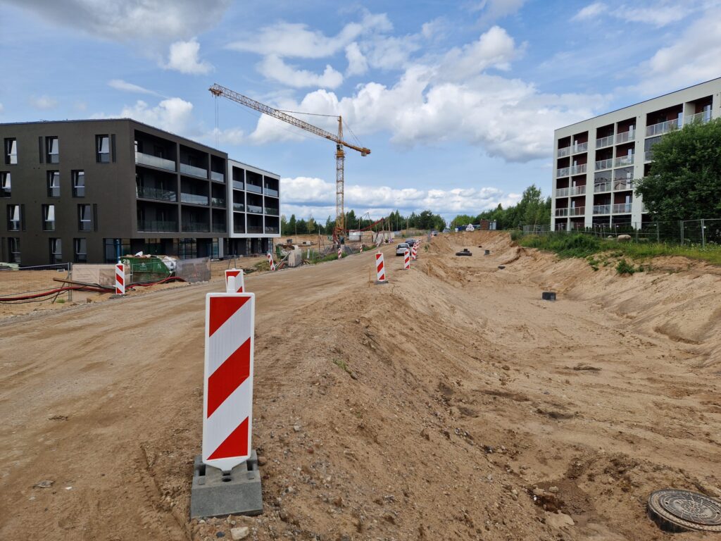Karaliaučiaus g. atkarpa, Vištyčio g., J. Bretkūno g. atkarpa (Karaliaučiaus g., Vištyčio g., J. Bretkūno g.) - Bike path, Street - construction photos