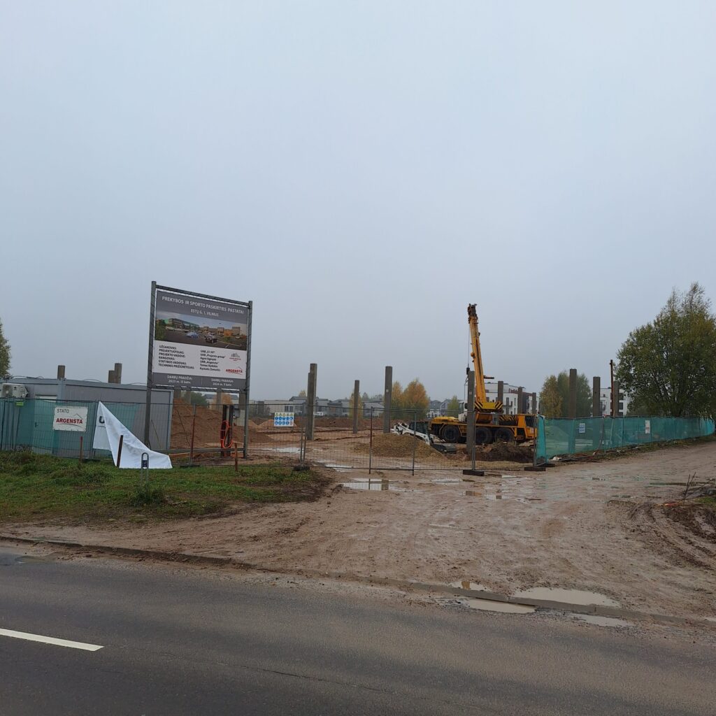 Estų g. 1 (Estų g. 1) - Baseins, Tirdzniecības centrs, Sporta būve - būvdarbu attēli