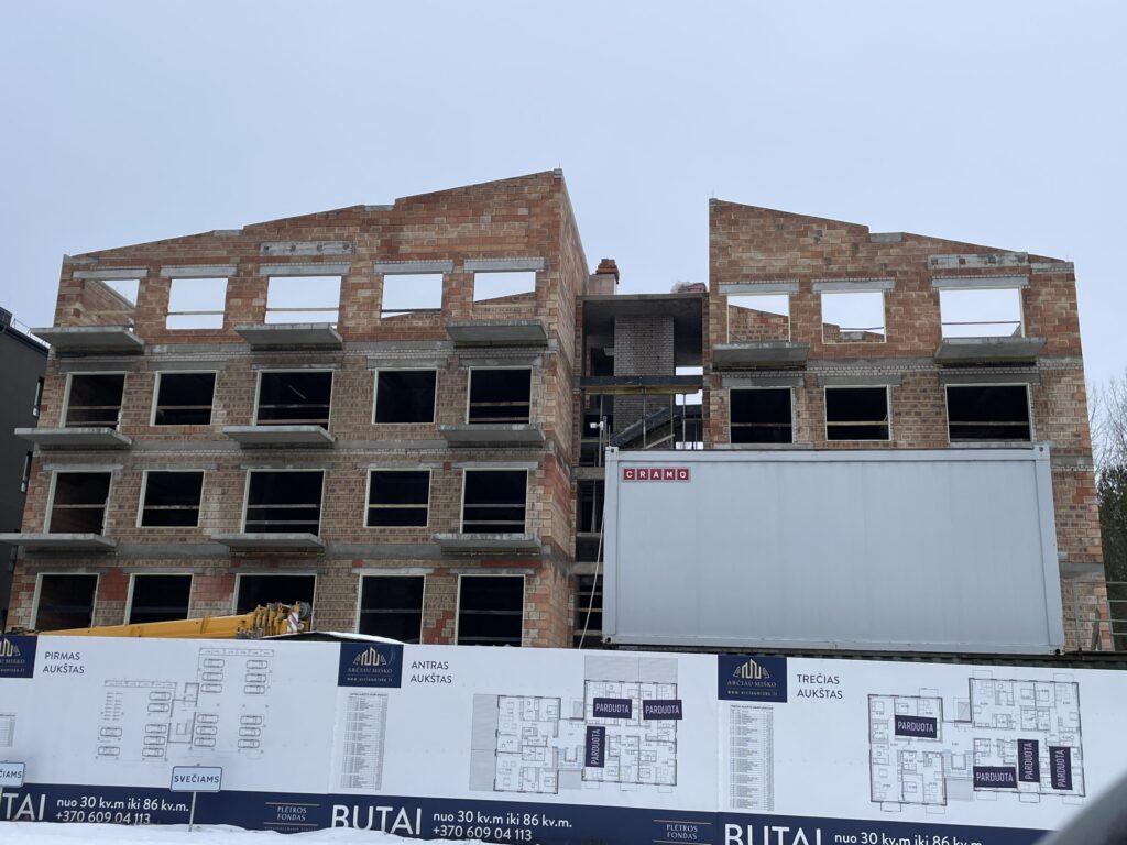 Arčiau miško 2 etapas (1A, 1B) (Girios g. 1G) - Multi apartment - construction photos