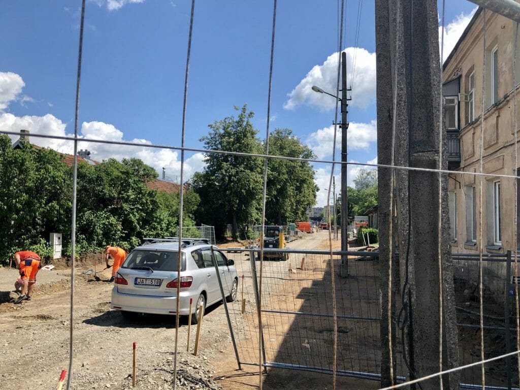 Giedraičių ir S. Fino g. (Giedraičių g.) - Bike path, Street - construction photos