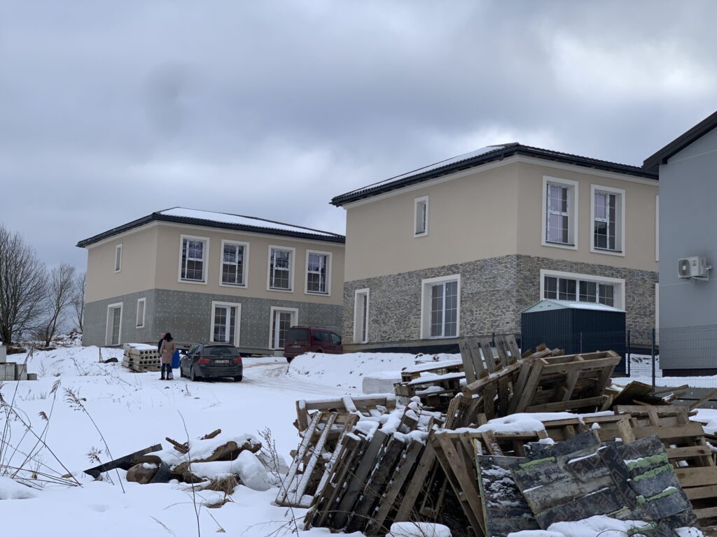 Skalvos g. namai (Skalvos g. 28, 30) - Row housing - construction photos